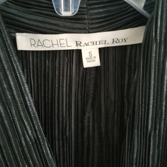 RACHEL Rachel Roy crinkle black cocktail dress - Picture 2 of 5